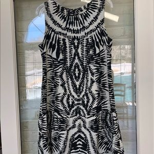 Black and cream dress